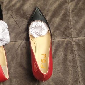 F5J two tone kitten womens heel